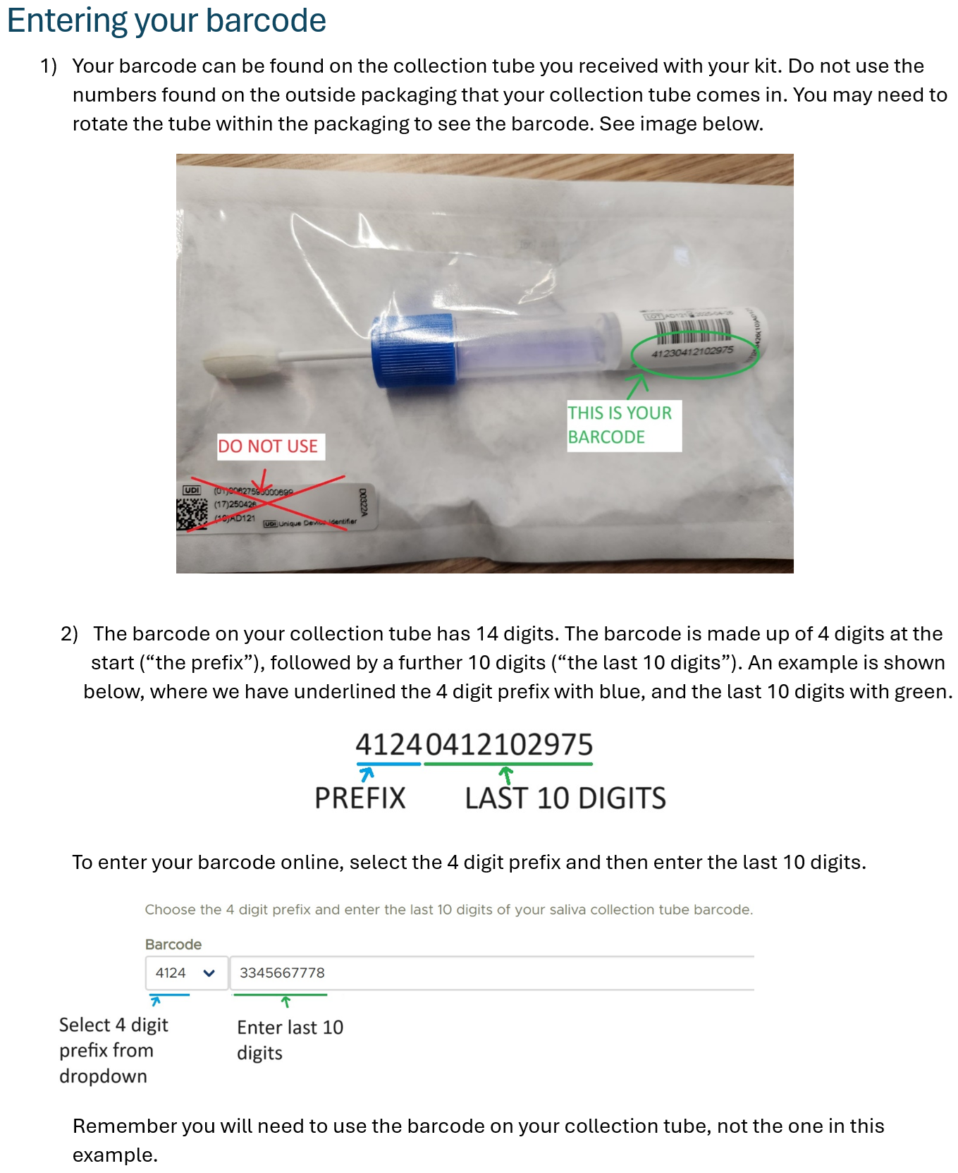 barcode instructions